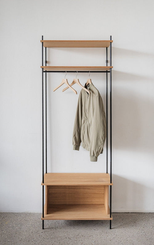 Oak Standing Wardrobe 204 cm - Hallway (H4)