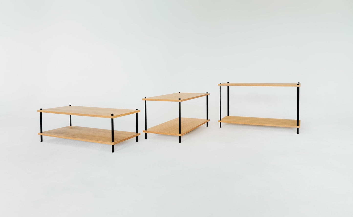 Compact Coffee Table - KUUDU Modular Furniture System - Oak
