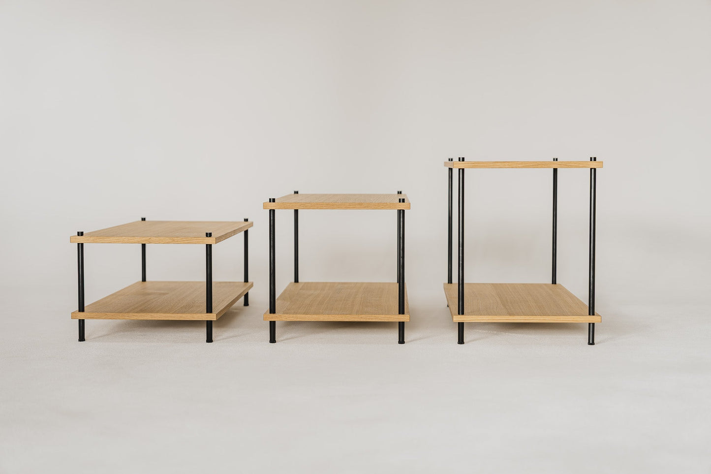 Compact Coffee Table - KUUDU Modular Furniture System - Oak