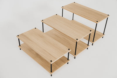 Compact Coffee Table - KUUDU Modular Furniture System - Oak