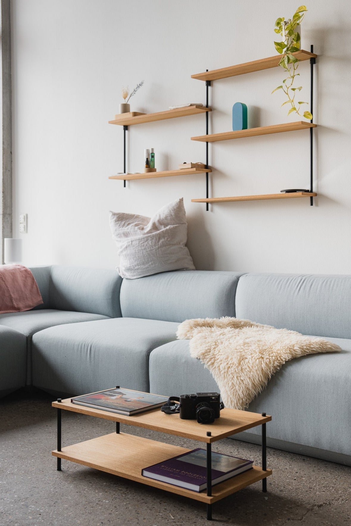 Compact Coffee Table - KUUDU Modular Furniture System - Oak