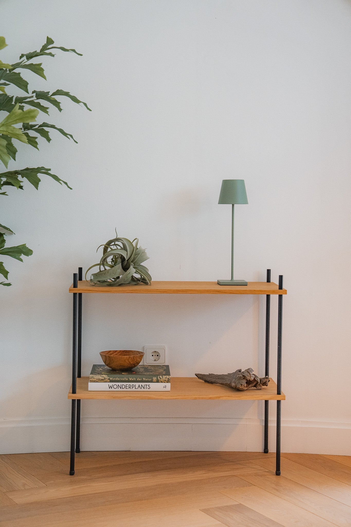 Minimalist Side Table & Nightstand - KUUDU Modular Furniture System - Oak