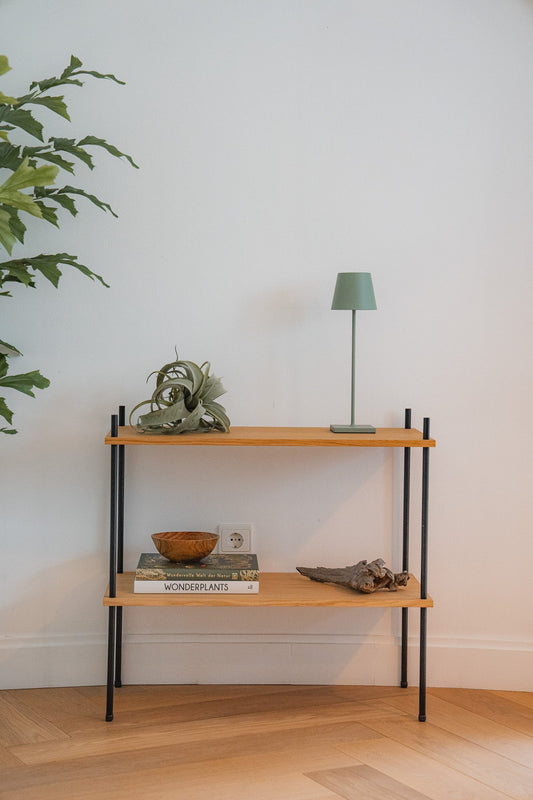 Minimalist Side Table & Nightstand - KUUDU Modular Furniture System - Oak