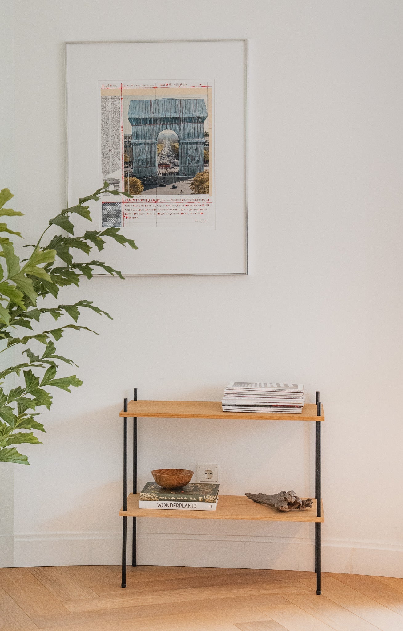 Minimalist Side Table & Nightstand - KUUDU Modular Furniture System - Oak