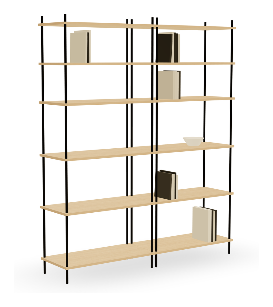 3D-Voreinstellung: Bauhaus-Style Shelf – Modular in Oak