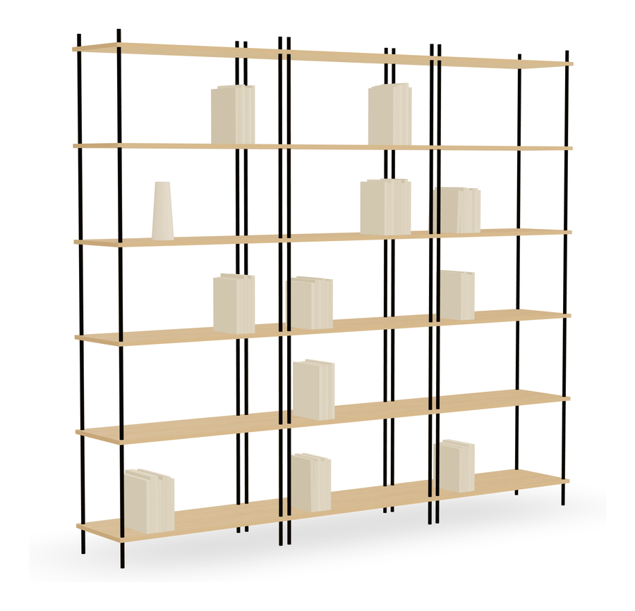 3D-Voreinstellung: Solid Oak Bookshelf? KUUDU's Modular Oak System, Explained