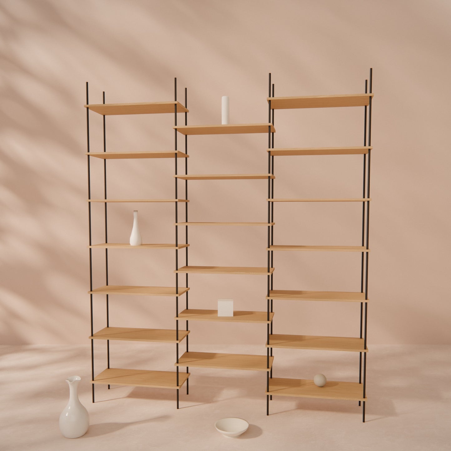large-oak-bookshelf-217x256cm-shift -- Raumansicht
