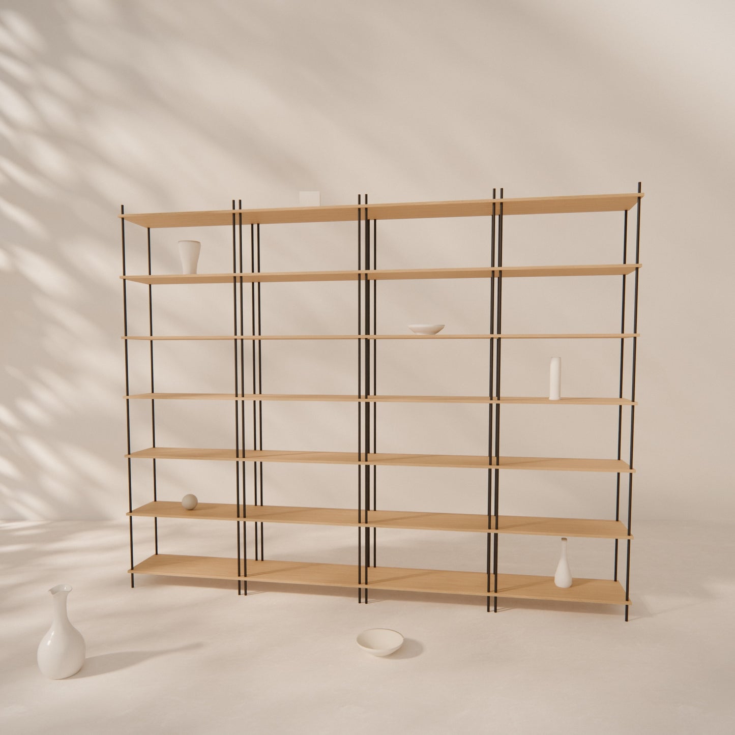large-oak-bookshelf-300x237cm -- Raumansicht