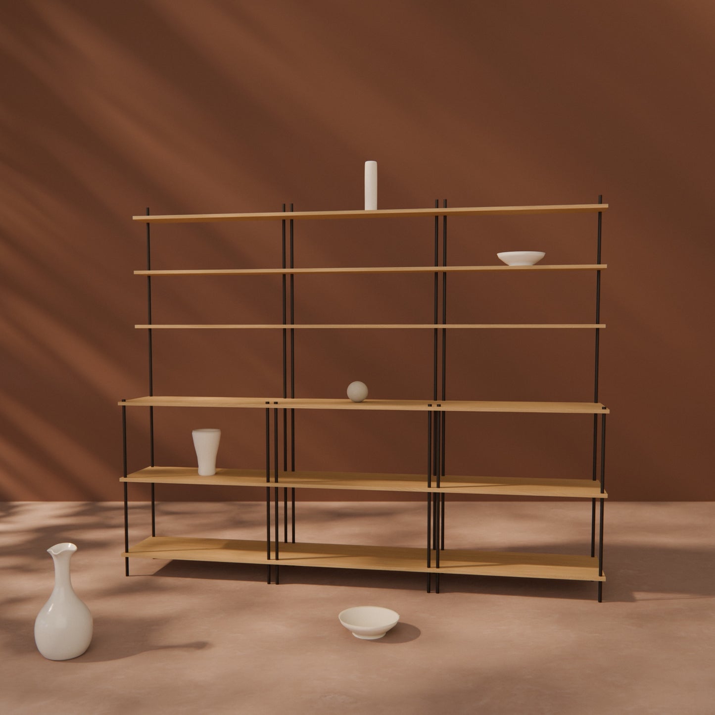 large-oak-tiered-shelf -- Raumansicht