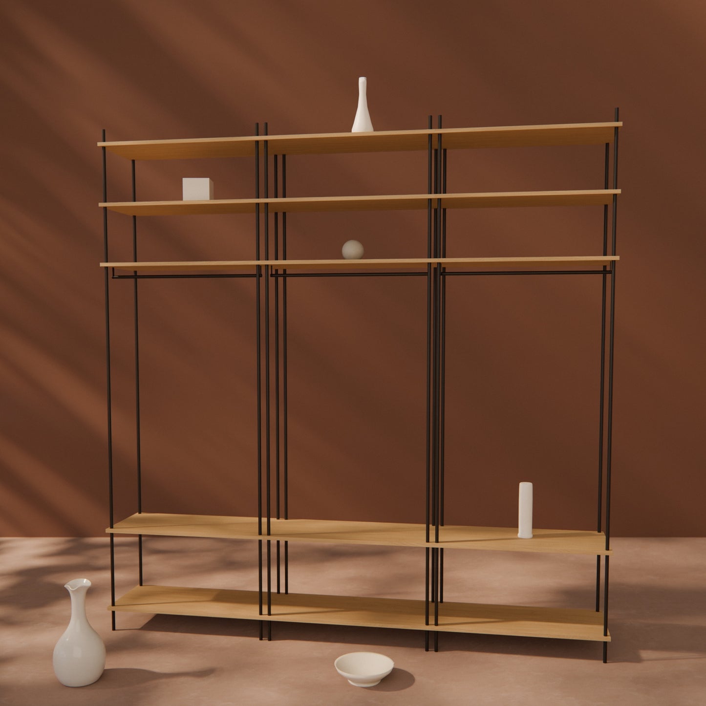 large-oak-wardrobe-225x229cm -- Raumansicht