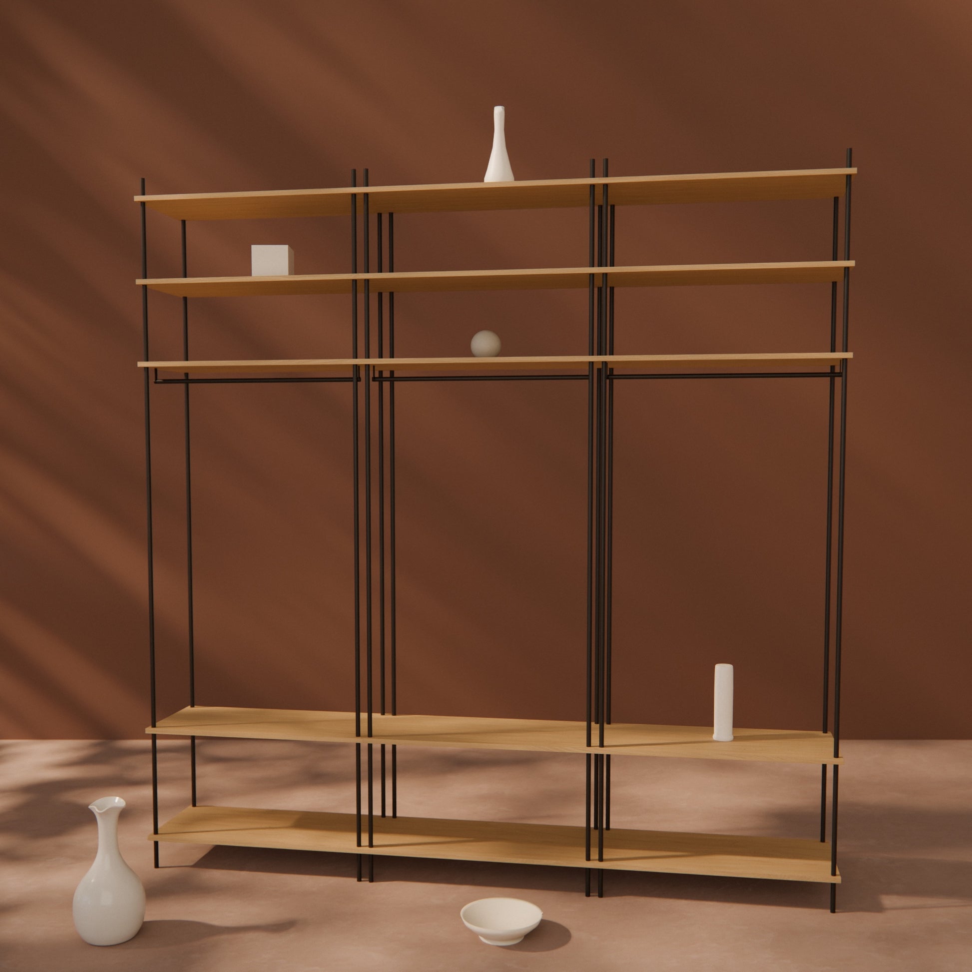 large-oak-wardrobe-225x229cm -- Raumansicht