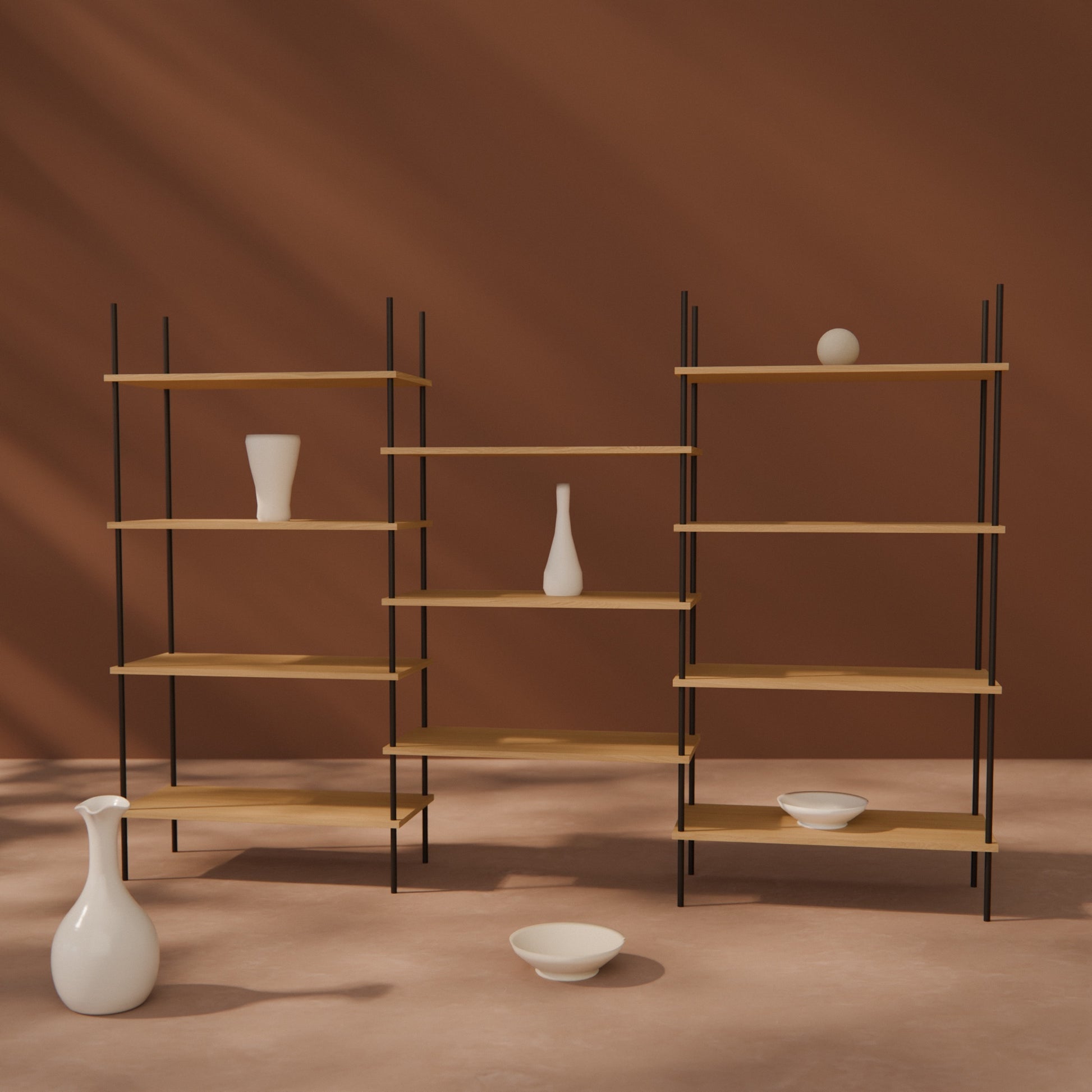 oak-bookshelf-217x146cm-shift -- Raumansicht