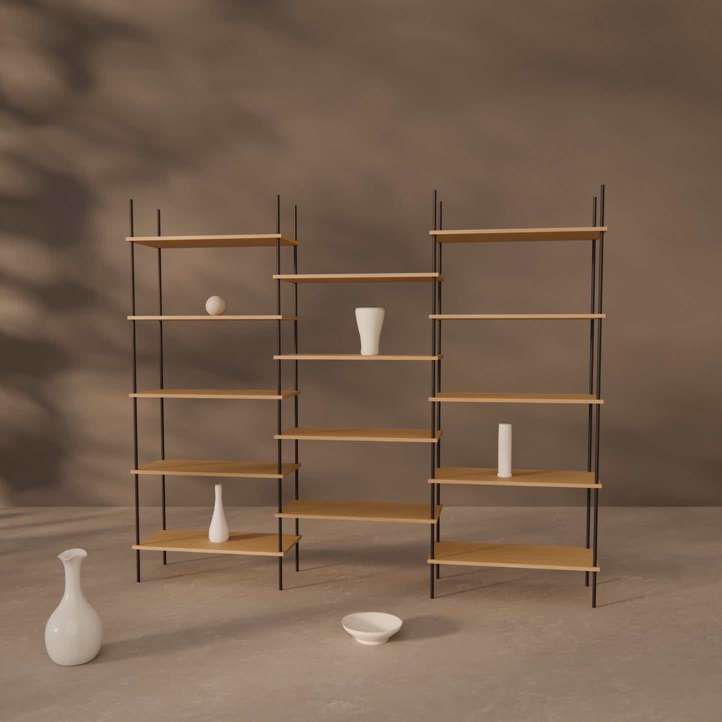 oak-bookshelf-217x182cm-shift -- Raumansicht