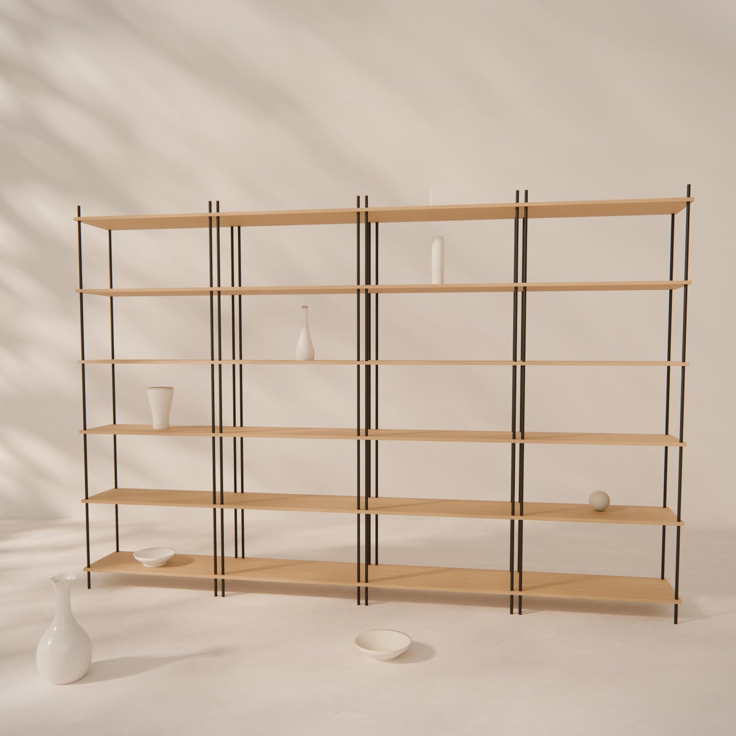 oak-bookshelf-300x201cm -- Raumansicht