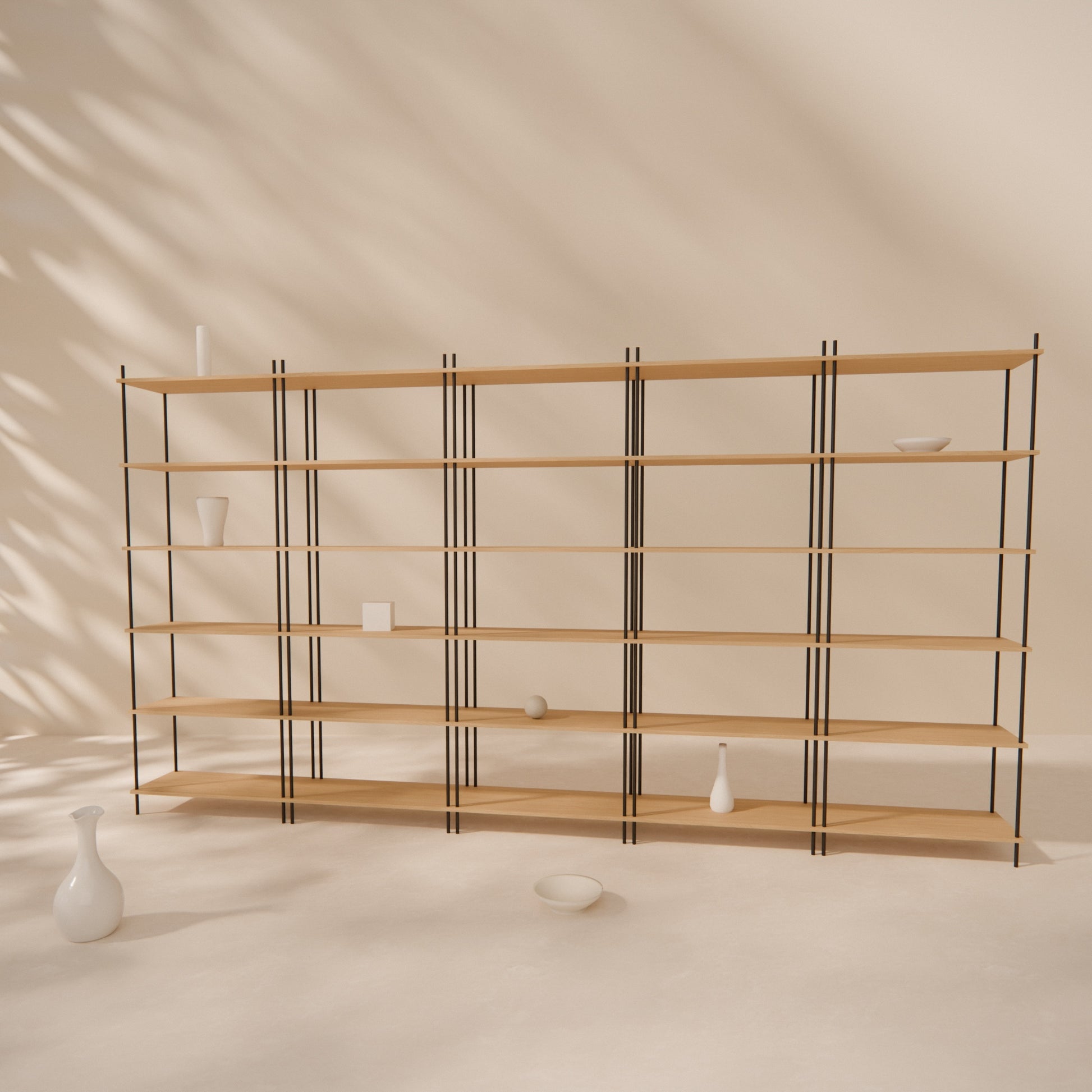 oak-bookshelf-375x201cm -- Raumansicht