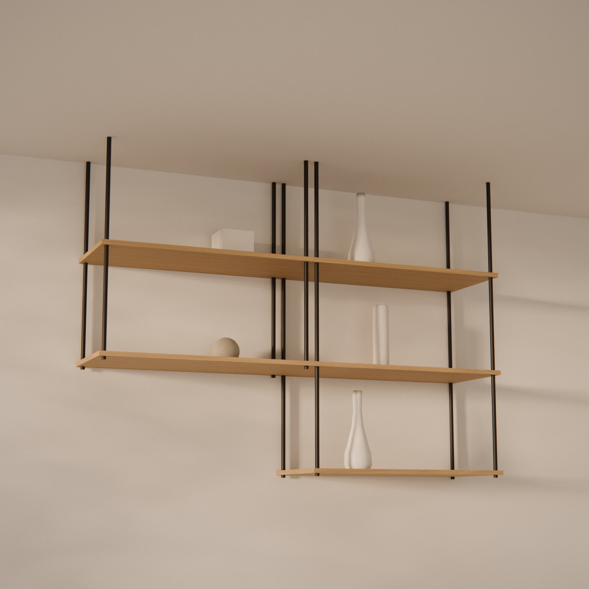 oak-ceiling-shelf-150x111cm-with-right-drop -- Raumansicht