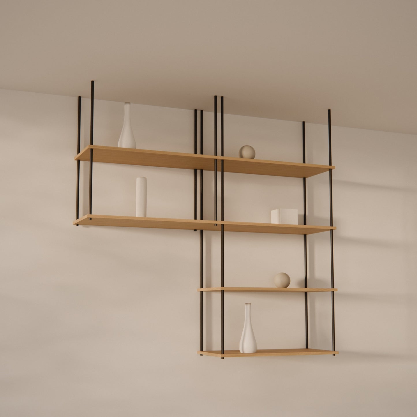 oak-ceiling-shelf-150x147cm-with-right-drop -- Raumansicht