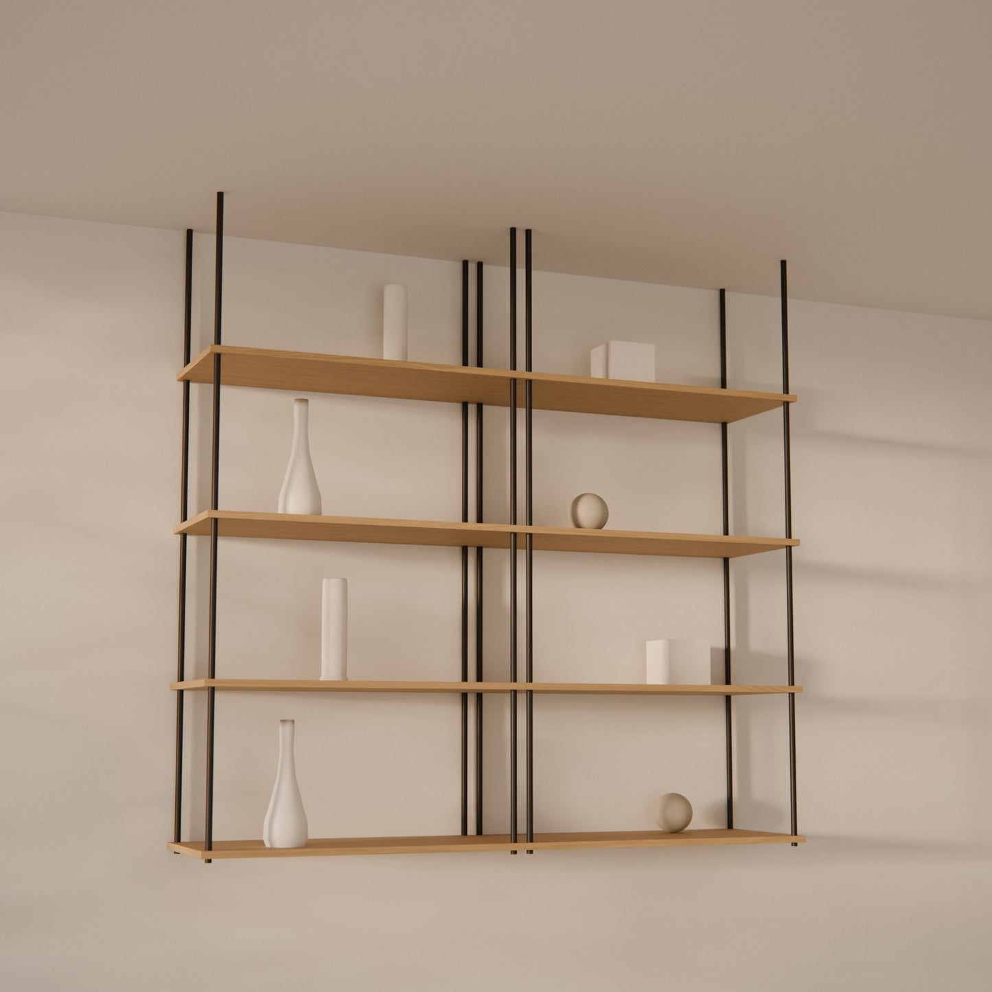 oak-ceiling-shelf-150x147cm -- Raumansicht