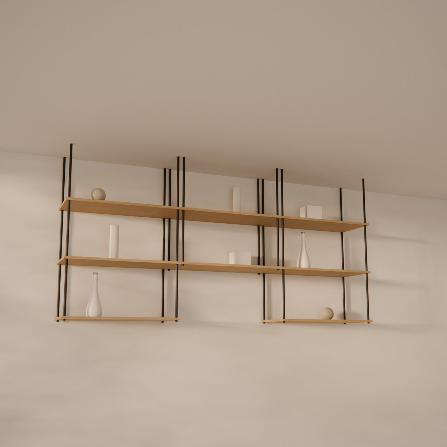 oak-ceiling-shelf-225x111cm-arch -- Raumansicht