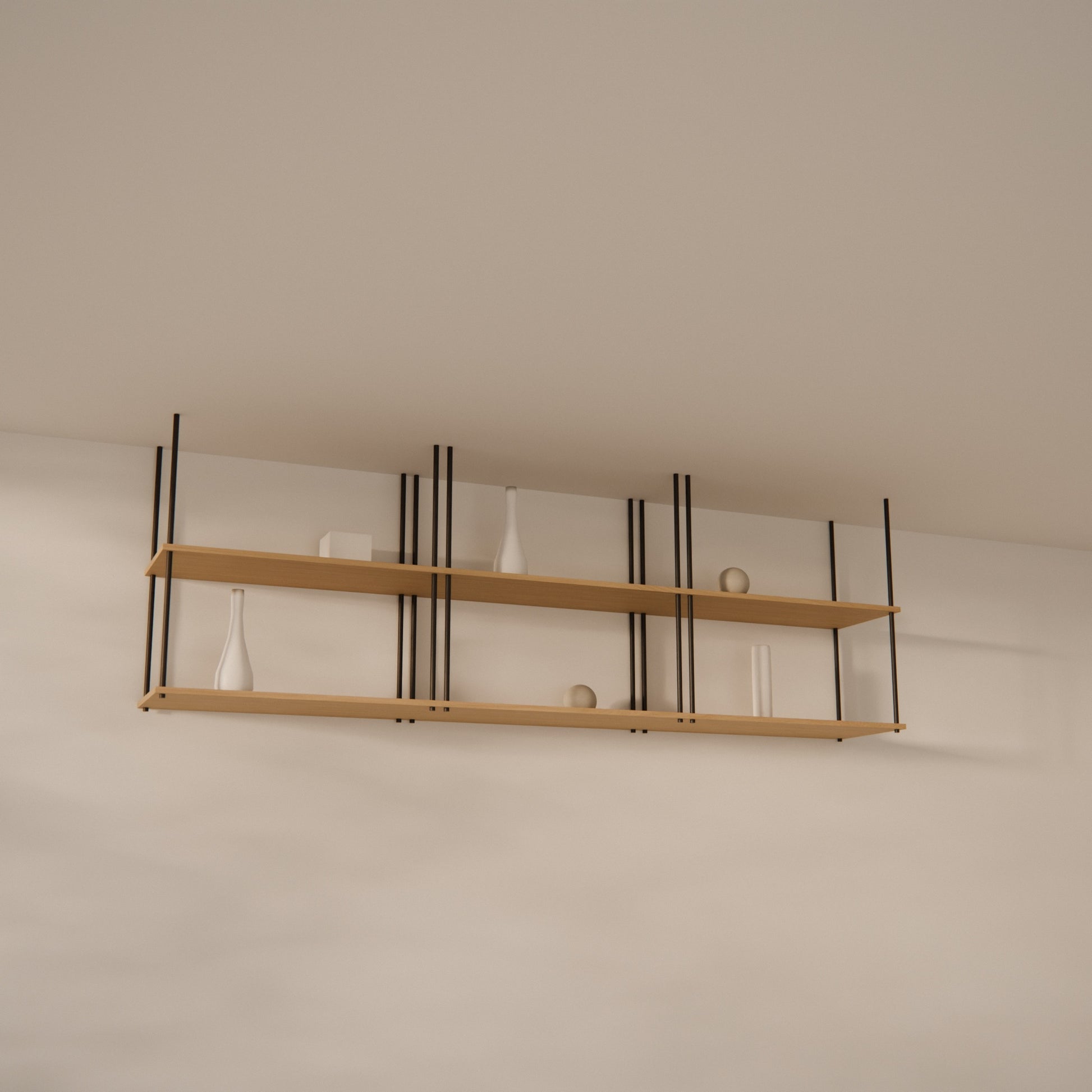 oak-ceiling-shelf-225x74cm -- Raumansicht