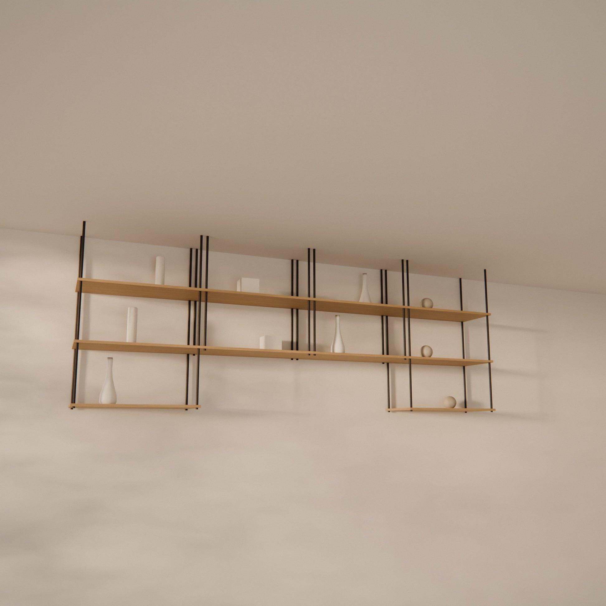 oak-ceiling-shelf-300x111cm-arch -- Raumansicht