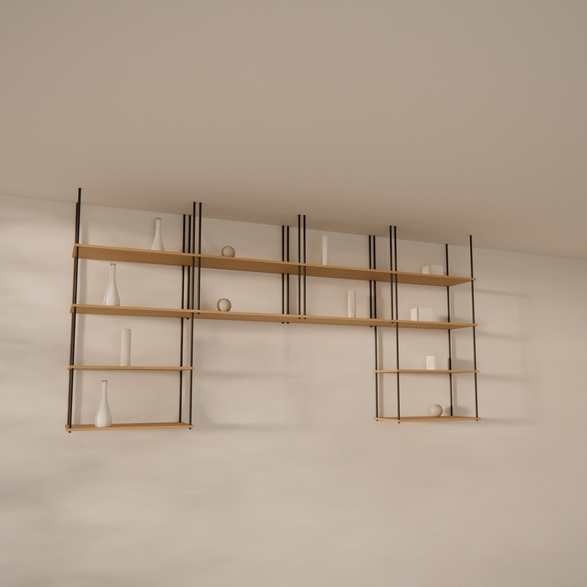 oak-ceiling-shelf-300x147cm-arch -- Raumansicht