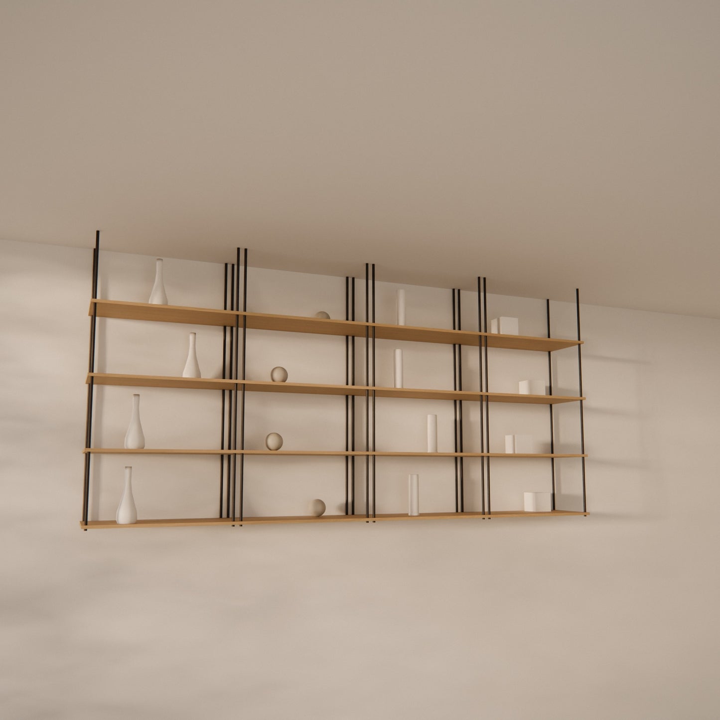 oak-ceiling-shelf-300x147cm -- Raumansicht