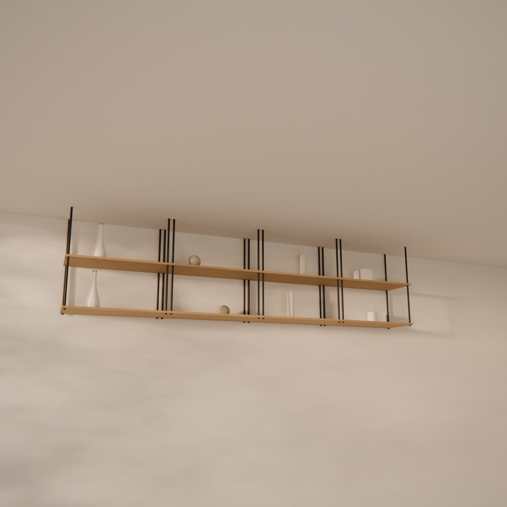 oak-ceiling-shelf-300x74cm -- Raumansicht