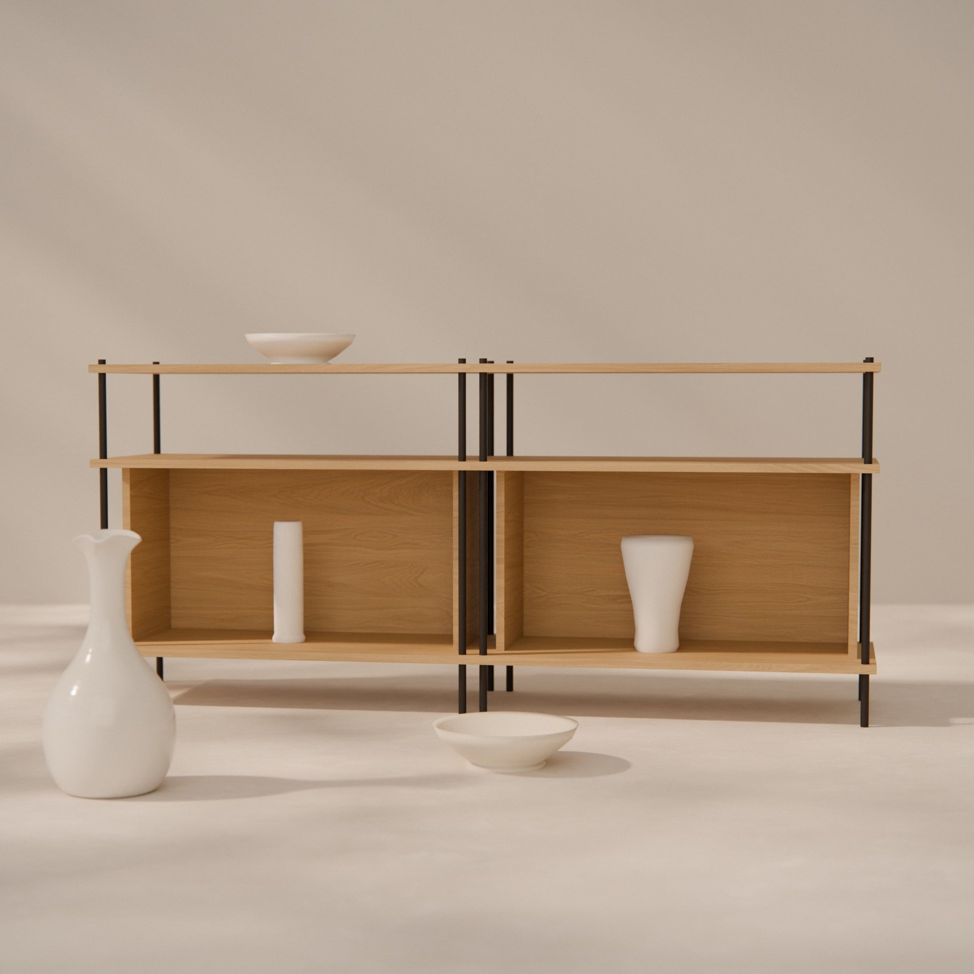 oak-lowboard-150-cm-tv-unit -- Raumansicht