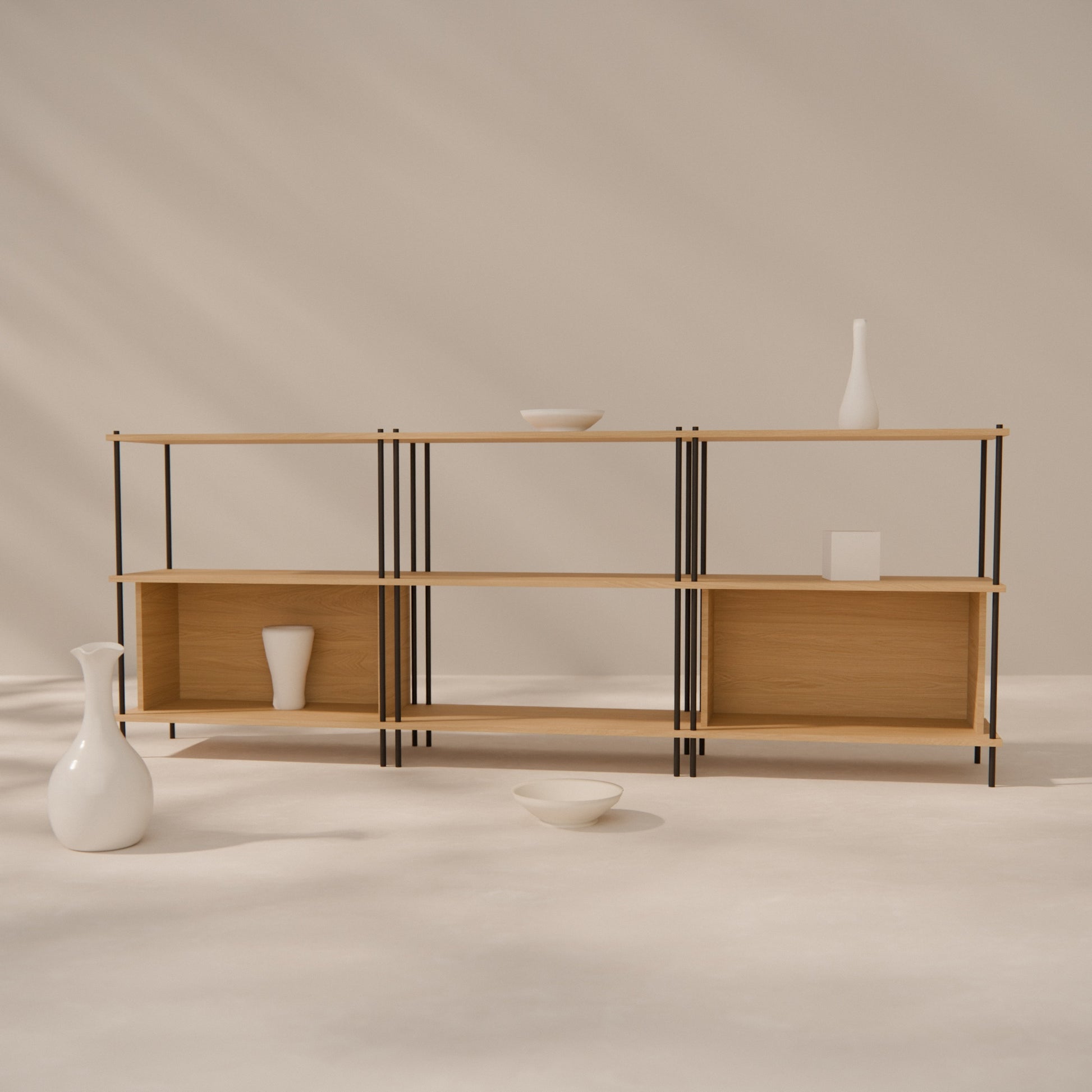 oak-sideboard-225cm-two-side-boxes -- Raumansicht
