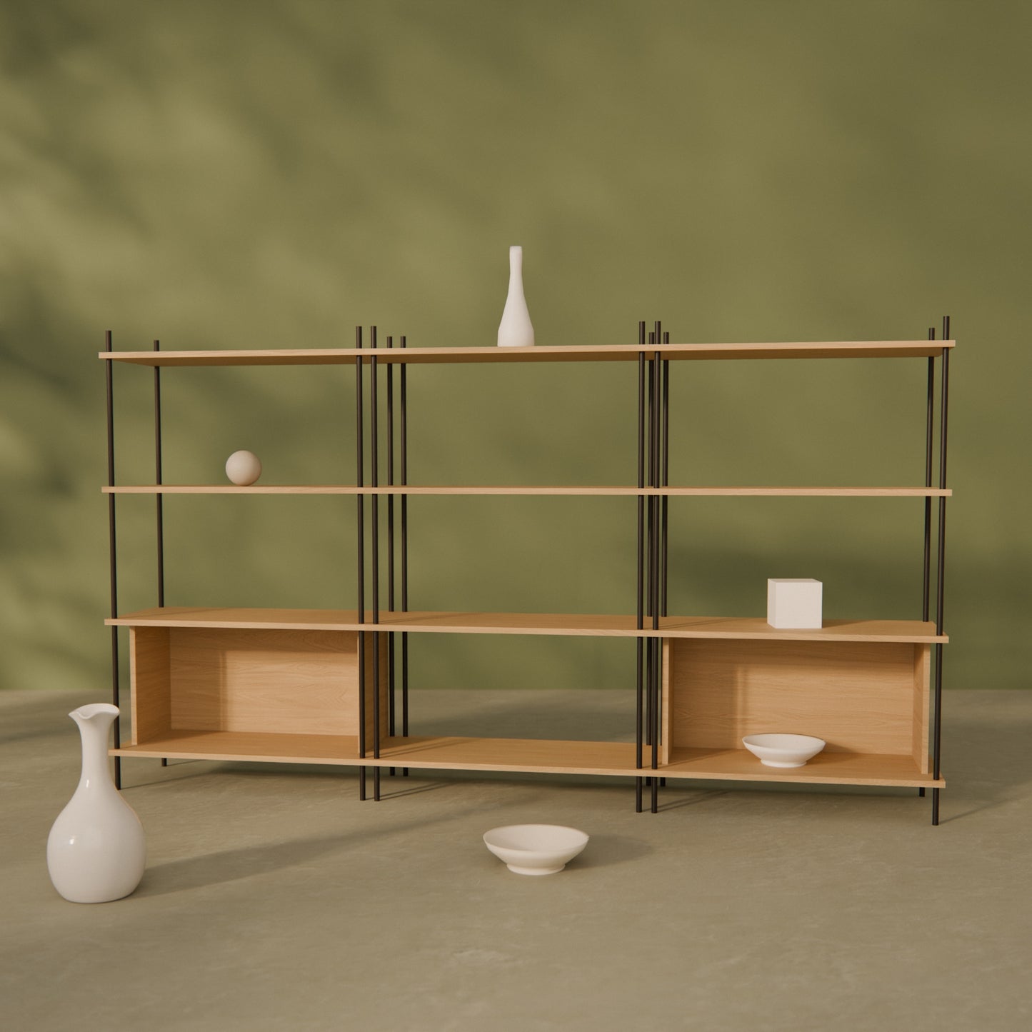 oak-sideboard-225x127cm-two-side-boxes -- Raumansicht
