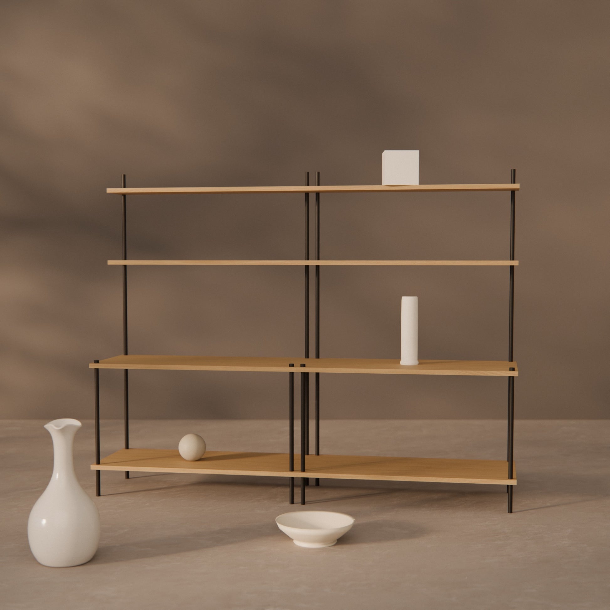 oak-tiered-shelf-150x117cm -- Raumansicht