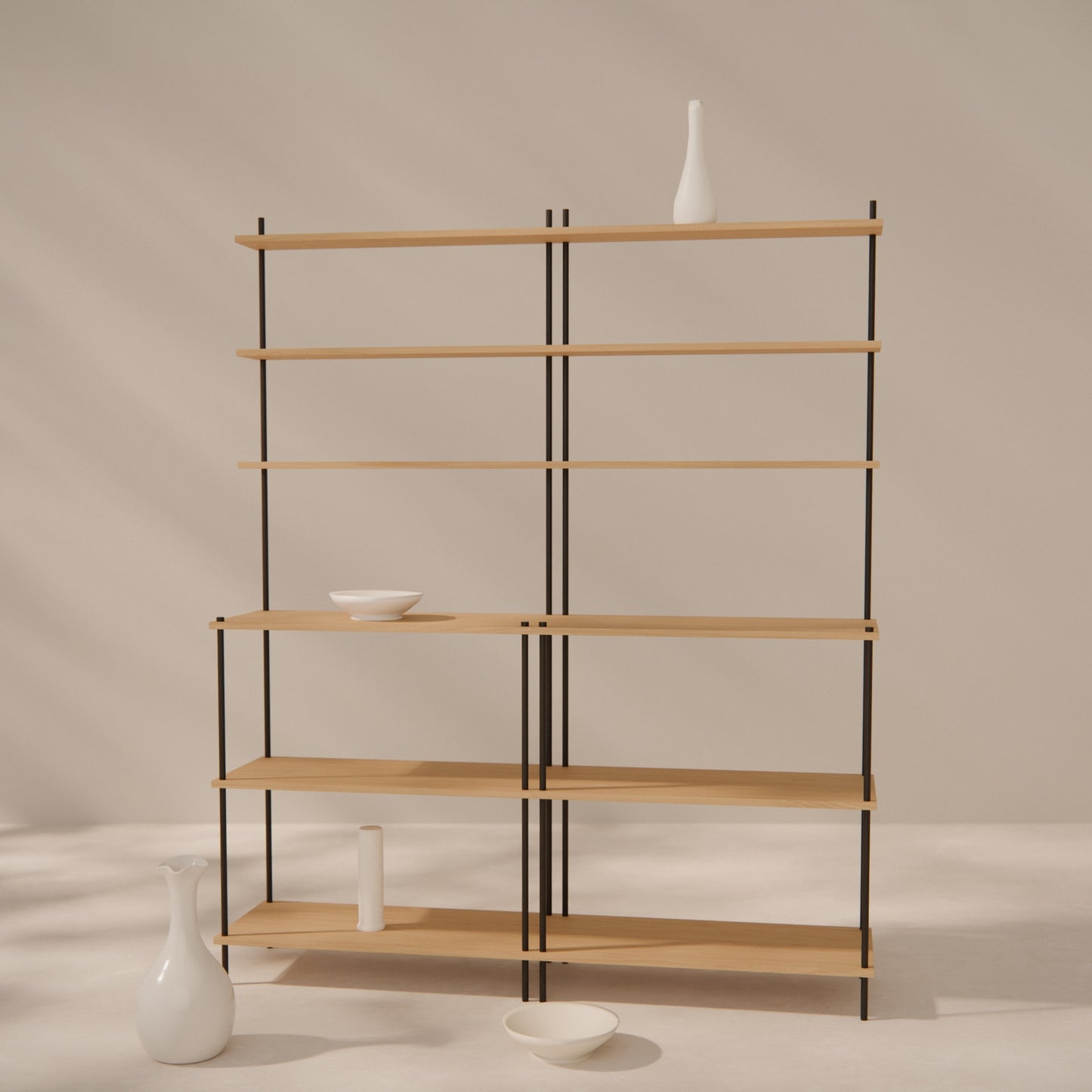oak-tiered-shelf-150x181cm -- Raumansicht