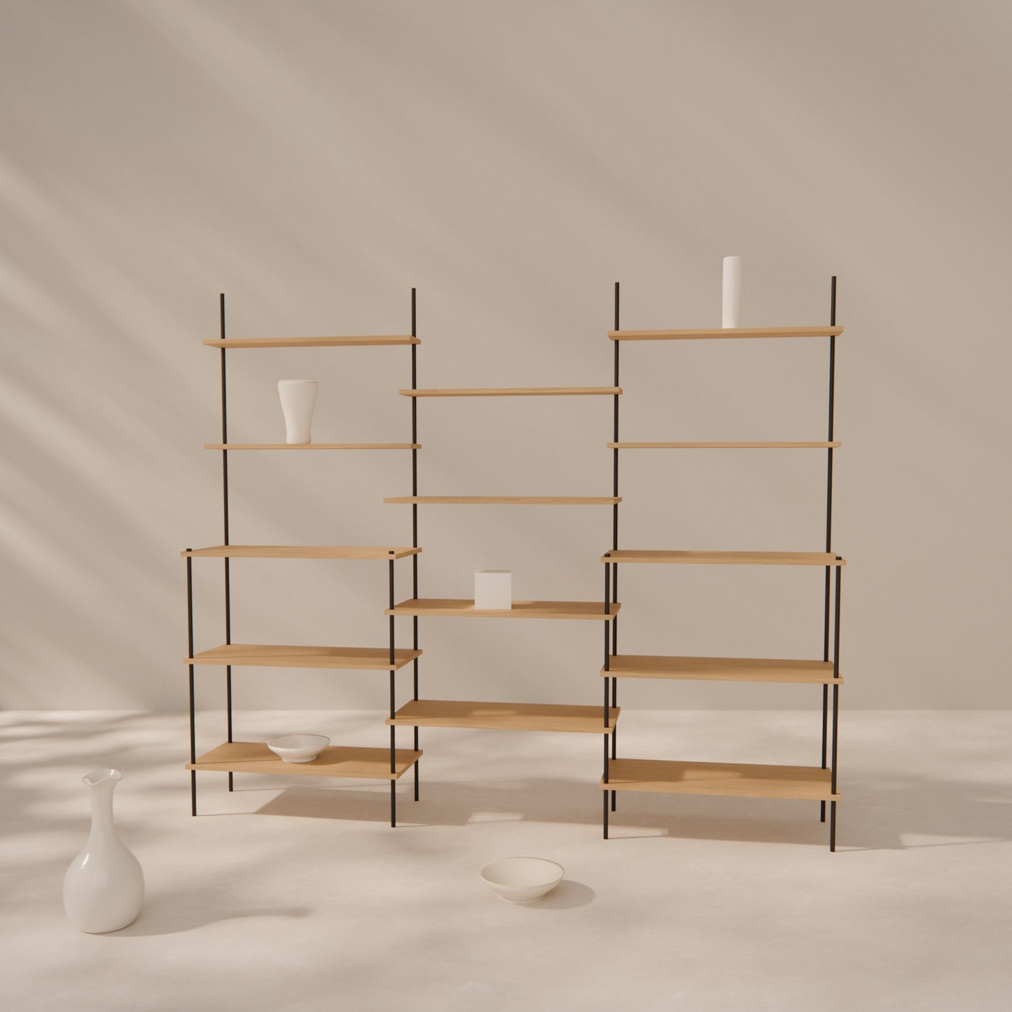 oak-tiered-shelf-217x182cm-shift -- Raumansicht