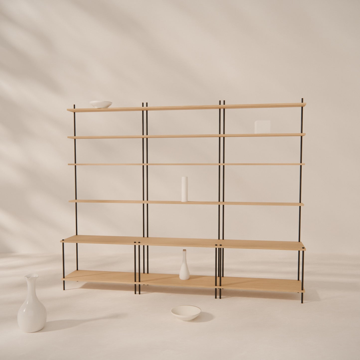 oak-tiered-shelf-225x181cm -- Raumansicht