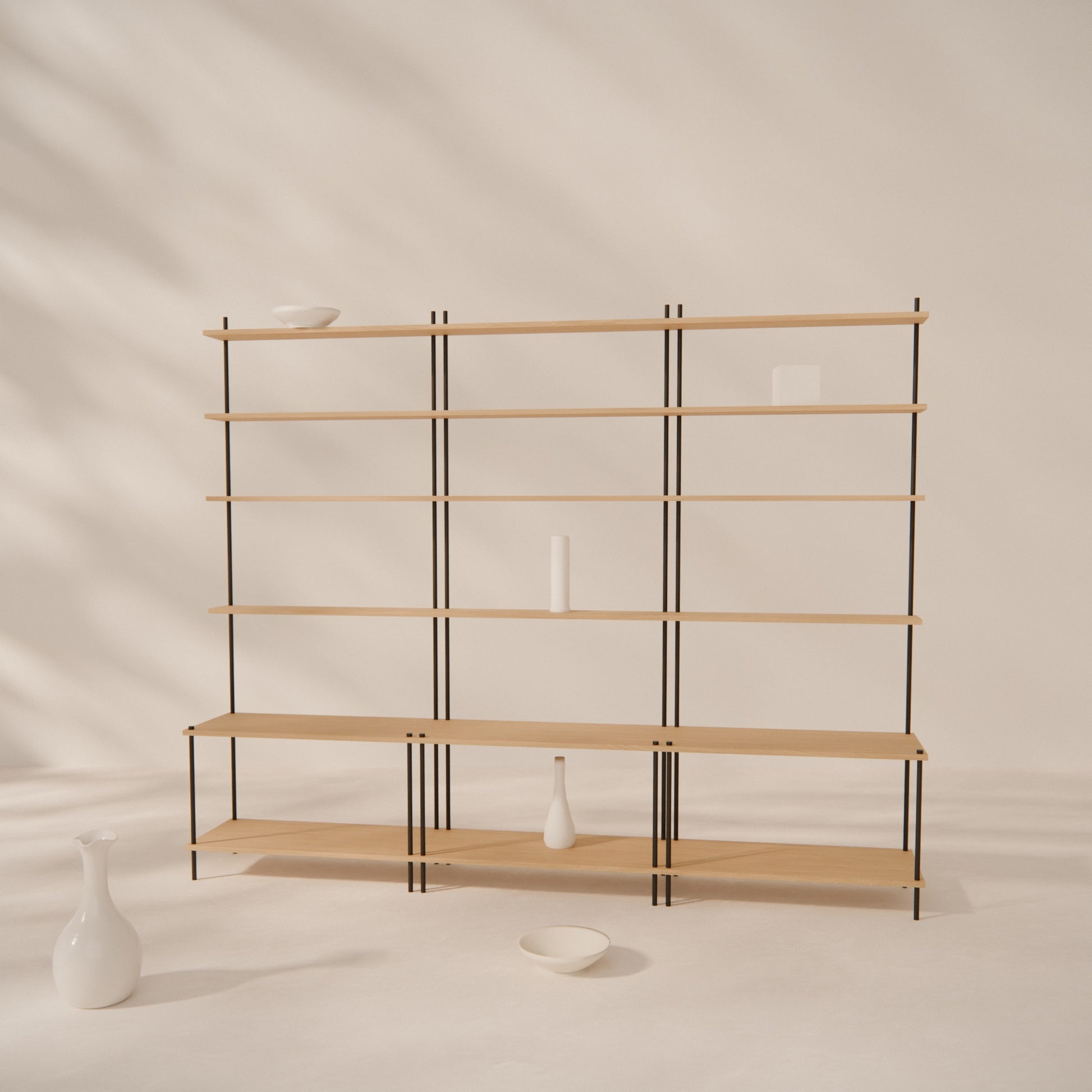 oak-tiered-shelf-225x181cm -- Raumansicht