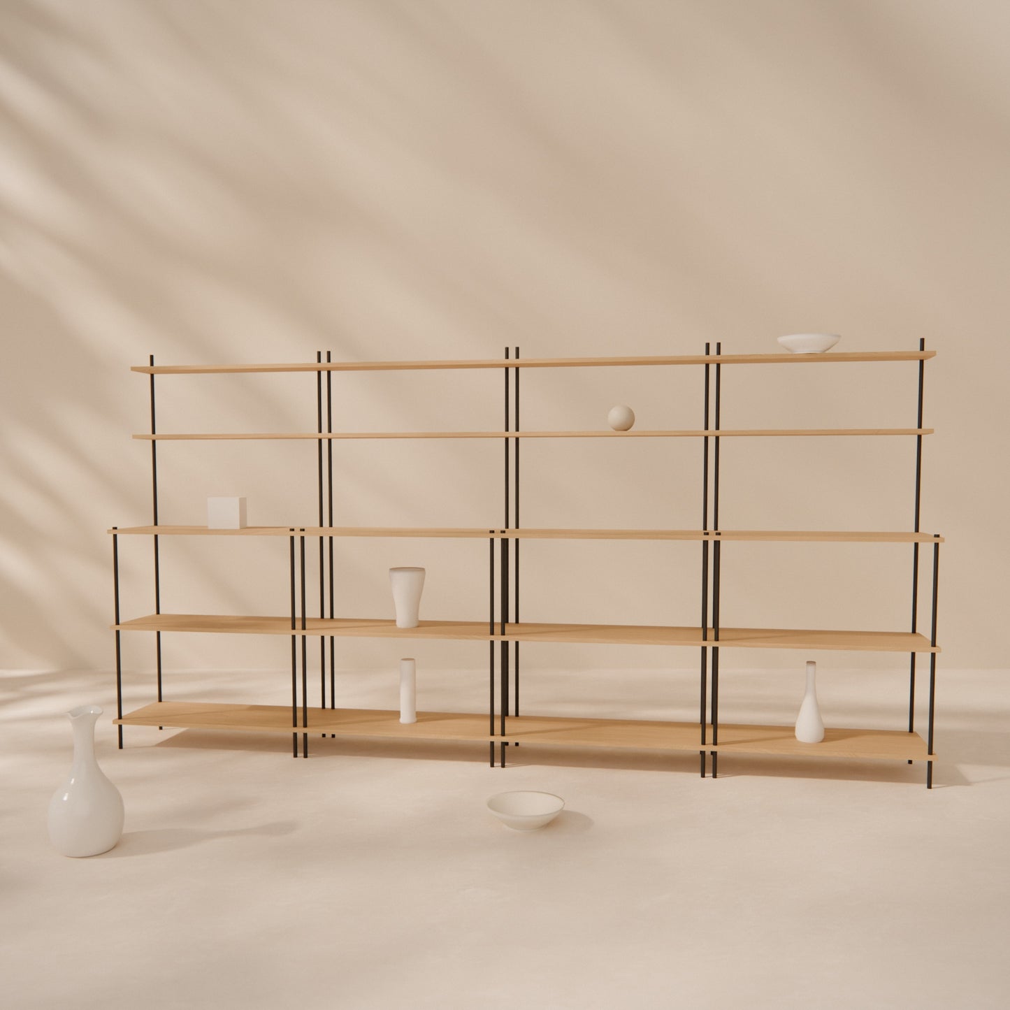 oak-tiered-shelf-300x154cm -- Raumansicht