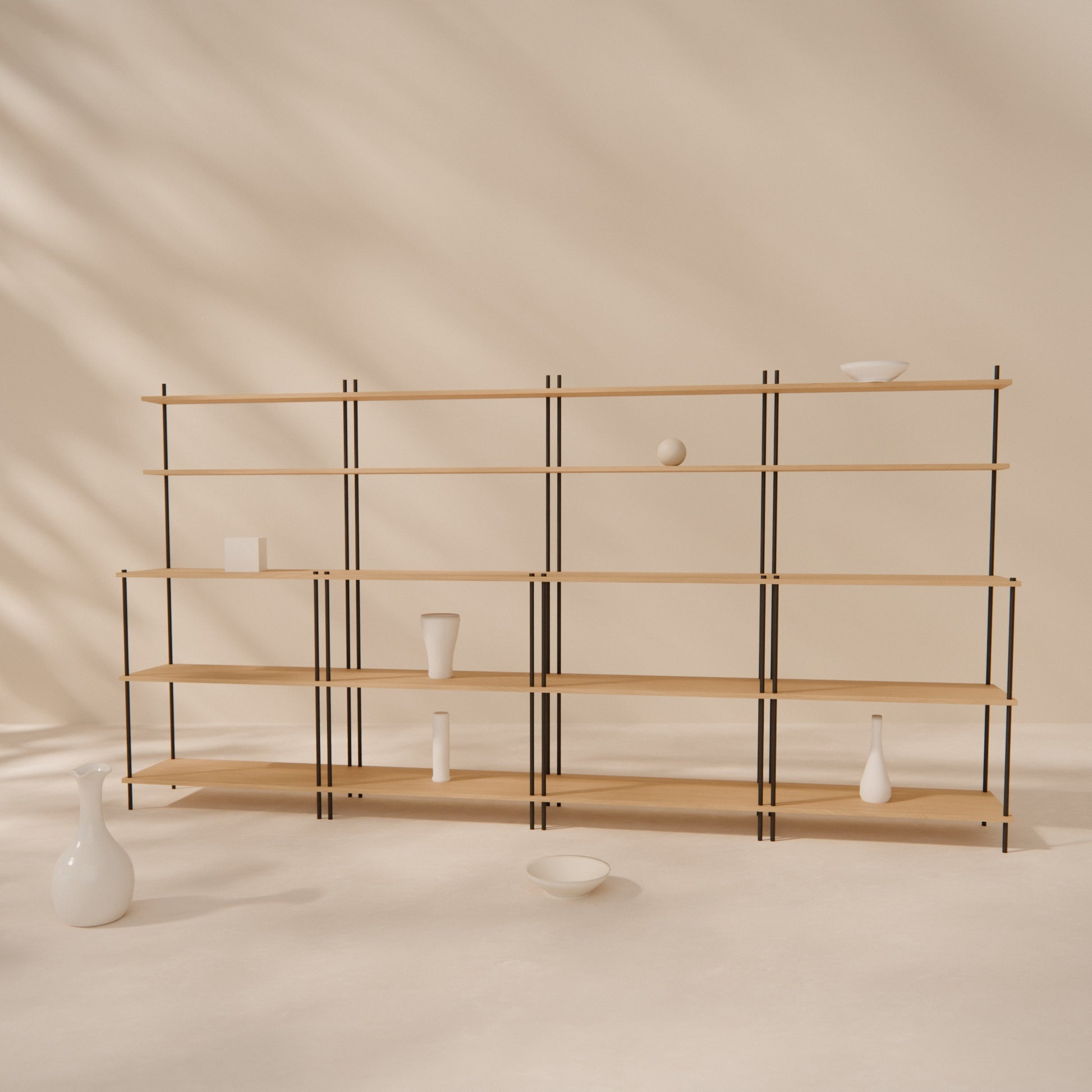 oak-tiered-shelf-300x154cm -- Raumansicht
