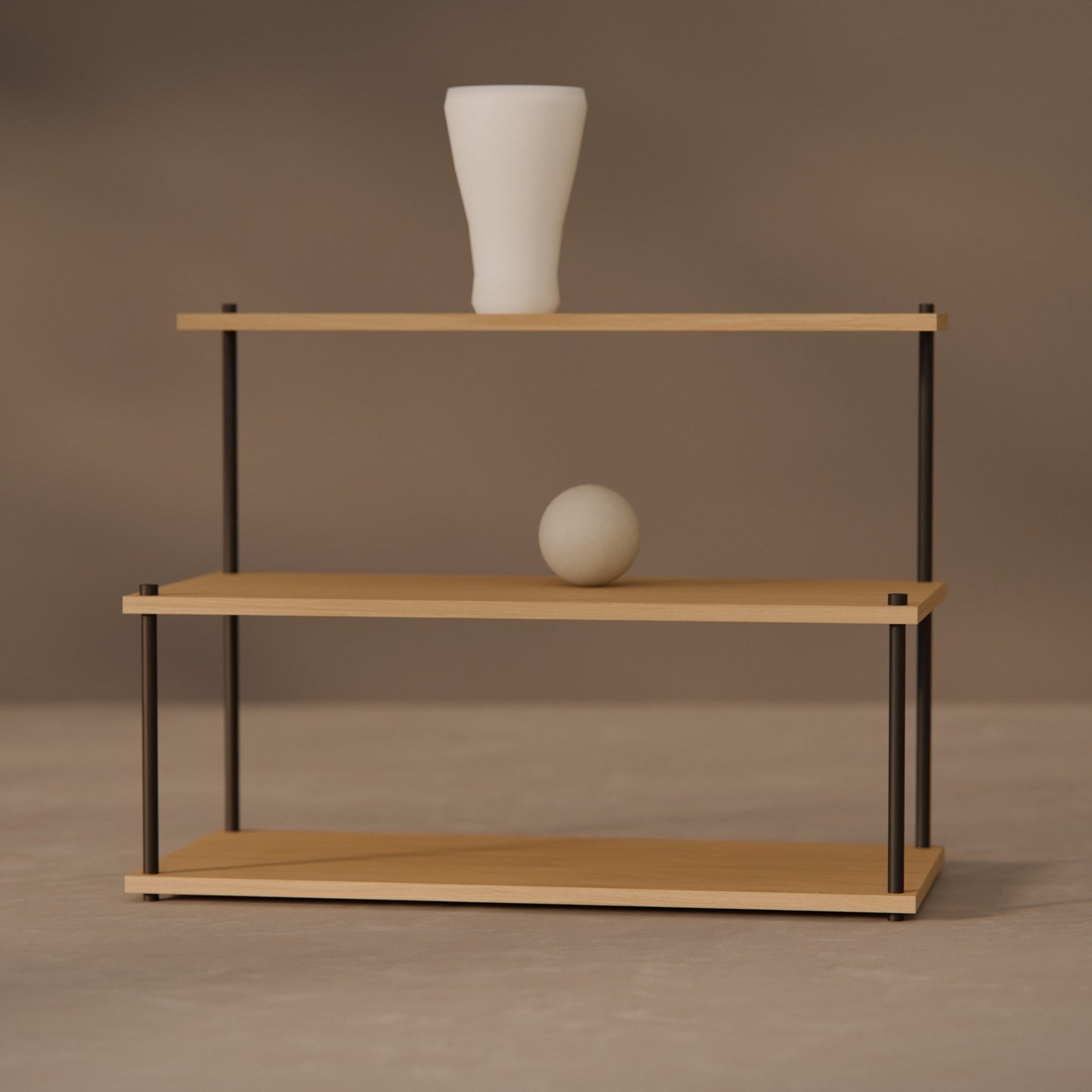 oak-tiered-shelf-75x57cm -- Raumansicht