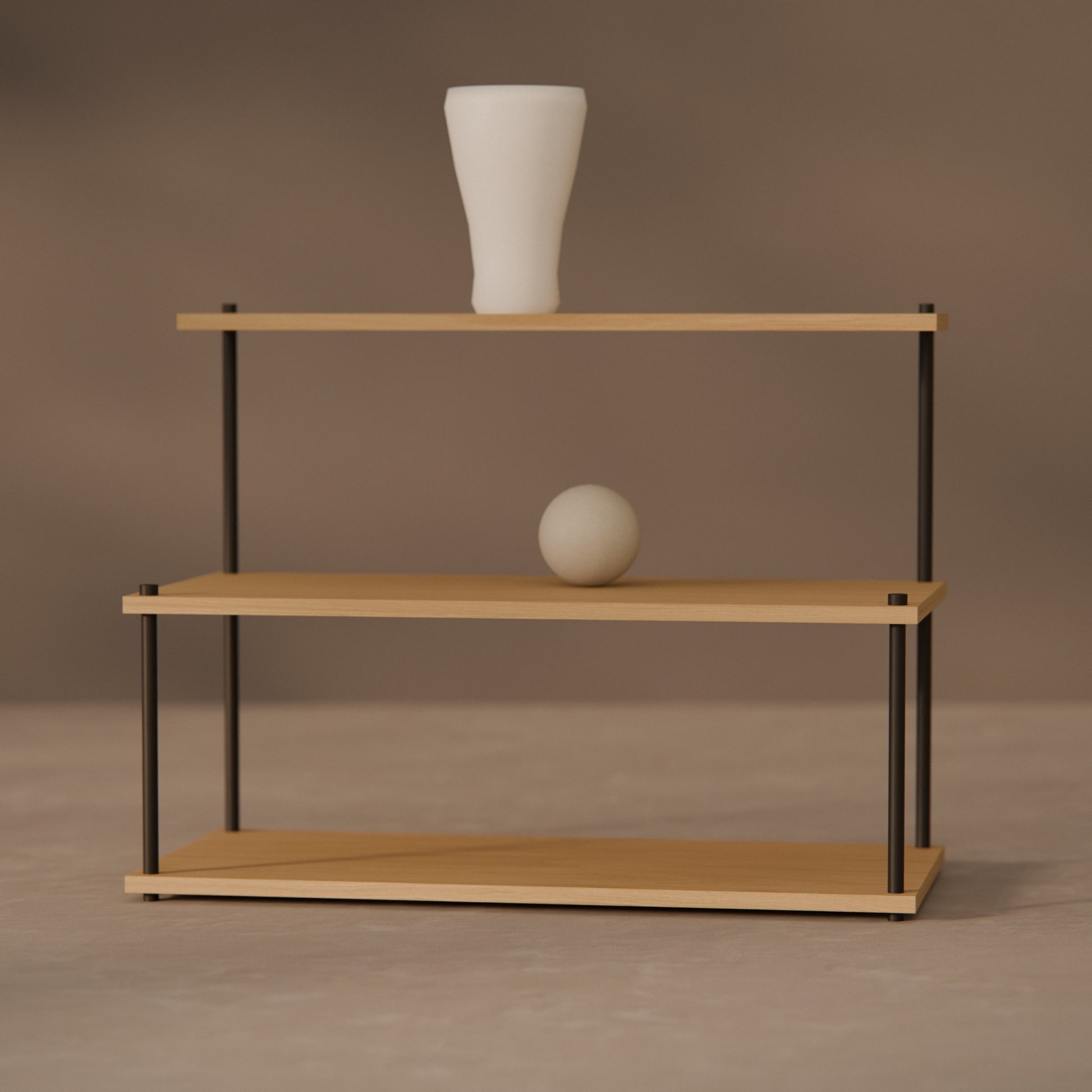 oak-tiered-shelf-75x57cm -- Raumansicht