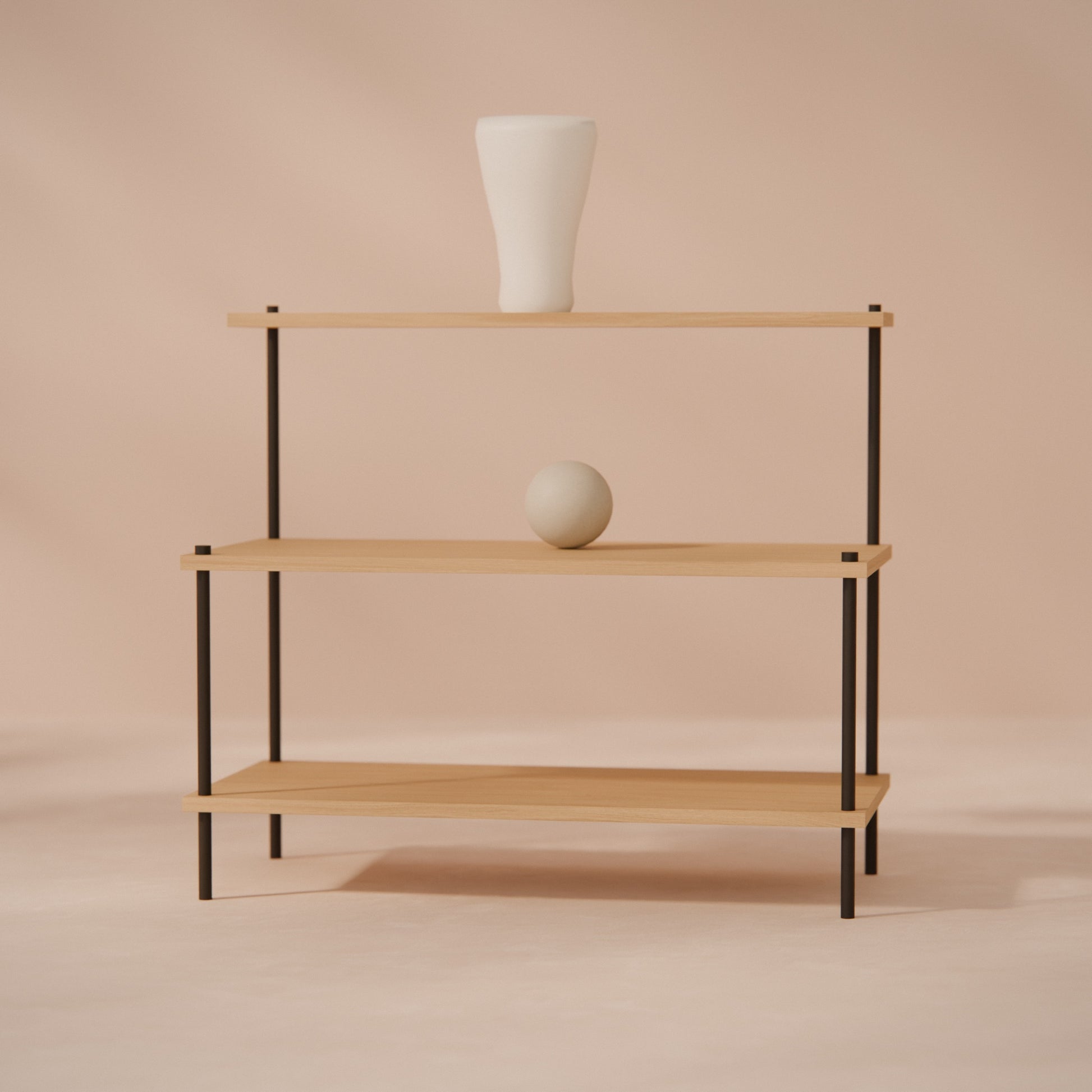 oak-tiered-shelf-75x66cm -- Raumansicht
