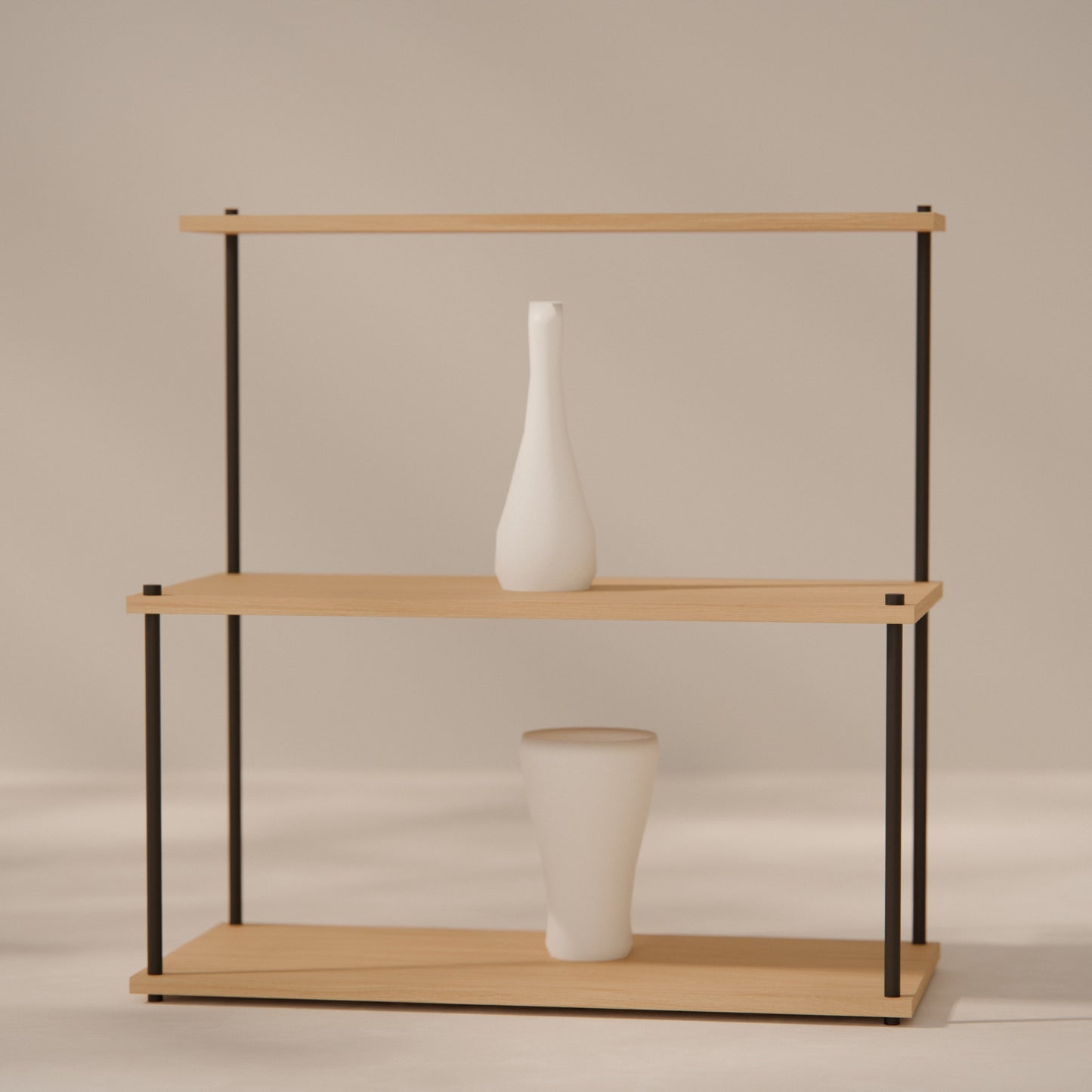 oak-tiered-shelf-75x77cm -- Raumansicht