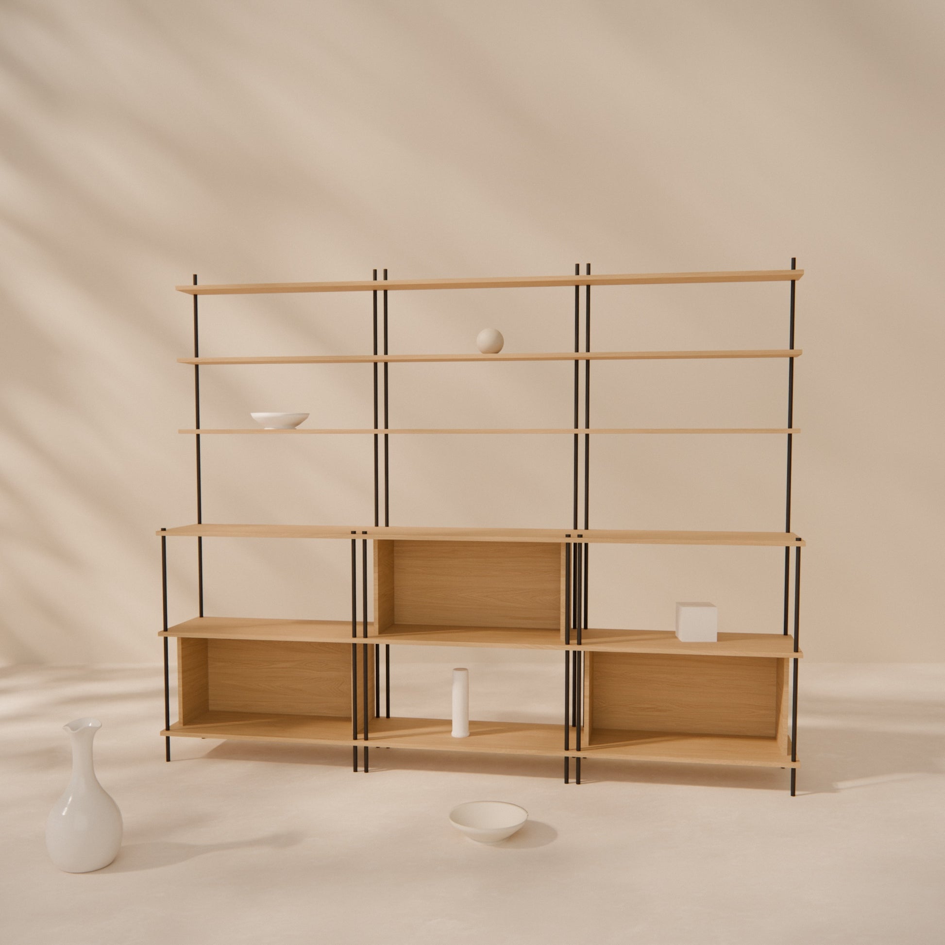 oak-tiered-wall-shelf -- Raumansicht