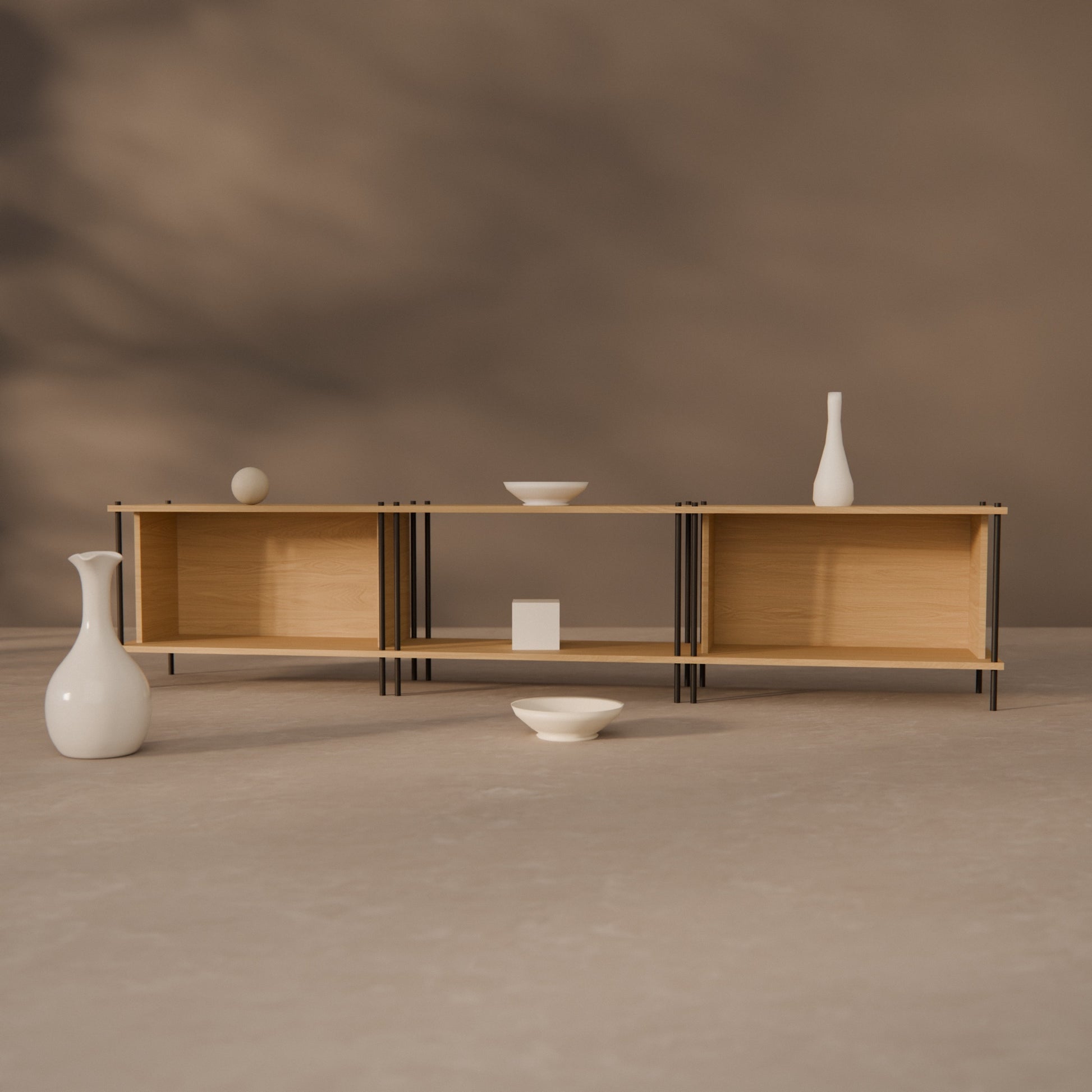 oak-tv-unit-225cm -- Raumansicht