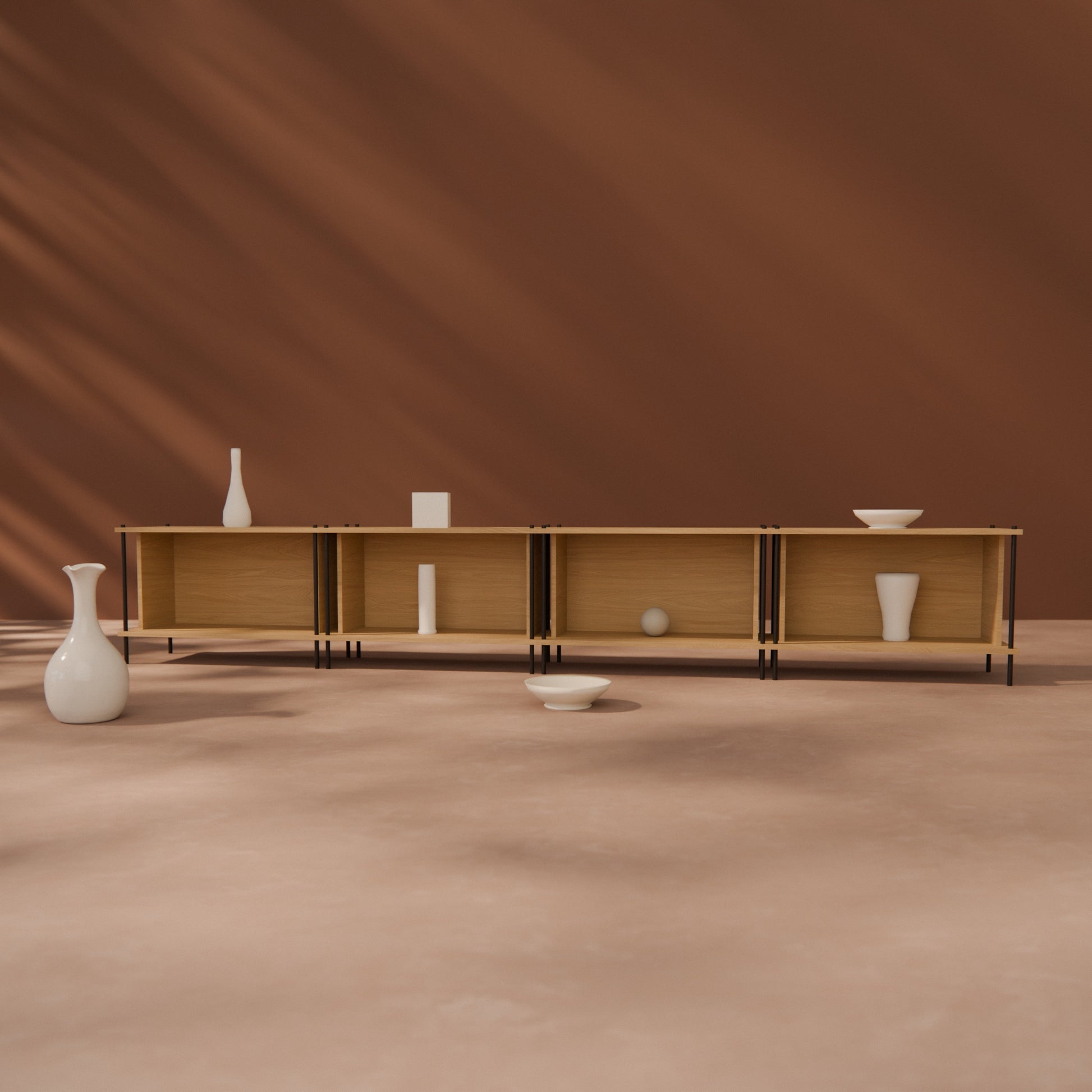 oak-tv-unit-300cm -- Raumansicht