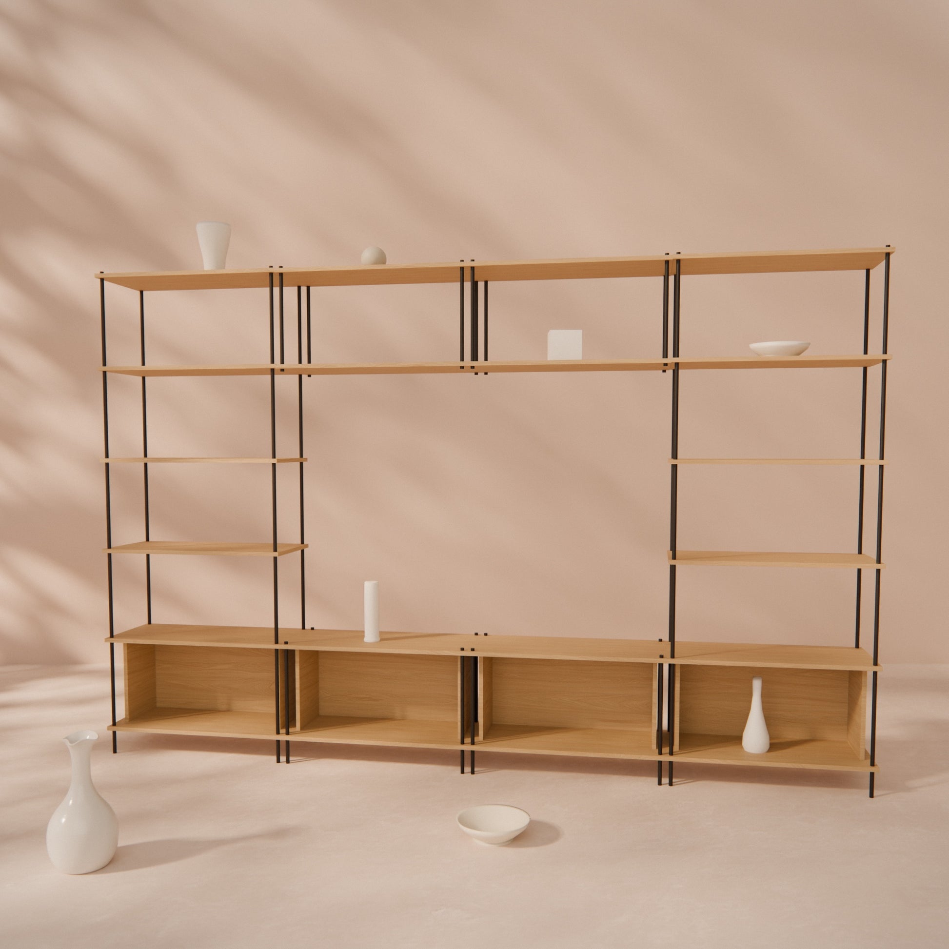 oak-tv-wall-danish-design -- Raumansicht