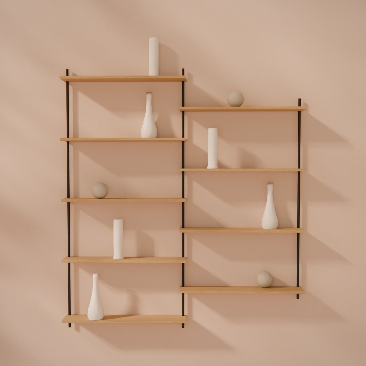 oak-wall-shelf-146x160cm-shift -- Raumansicht