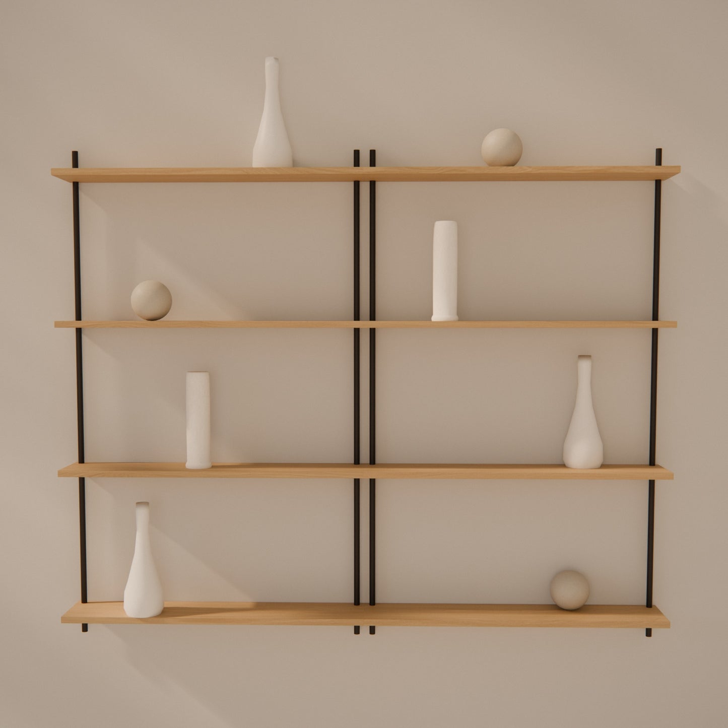 oak-wall-shelf-150x124cm -- Raumansicht
