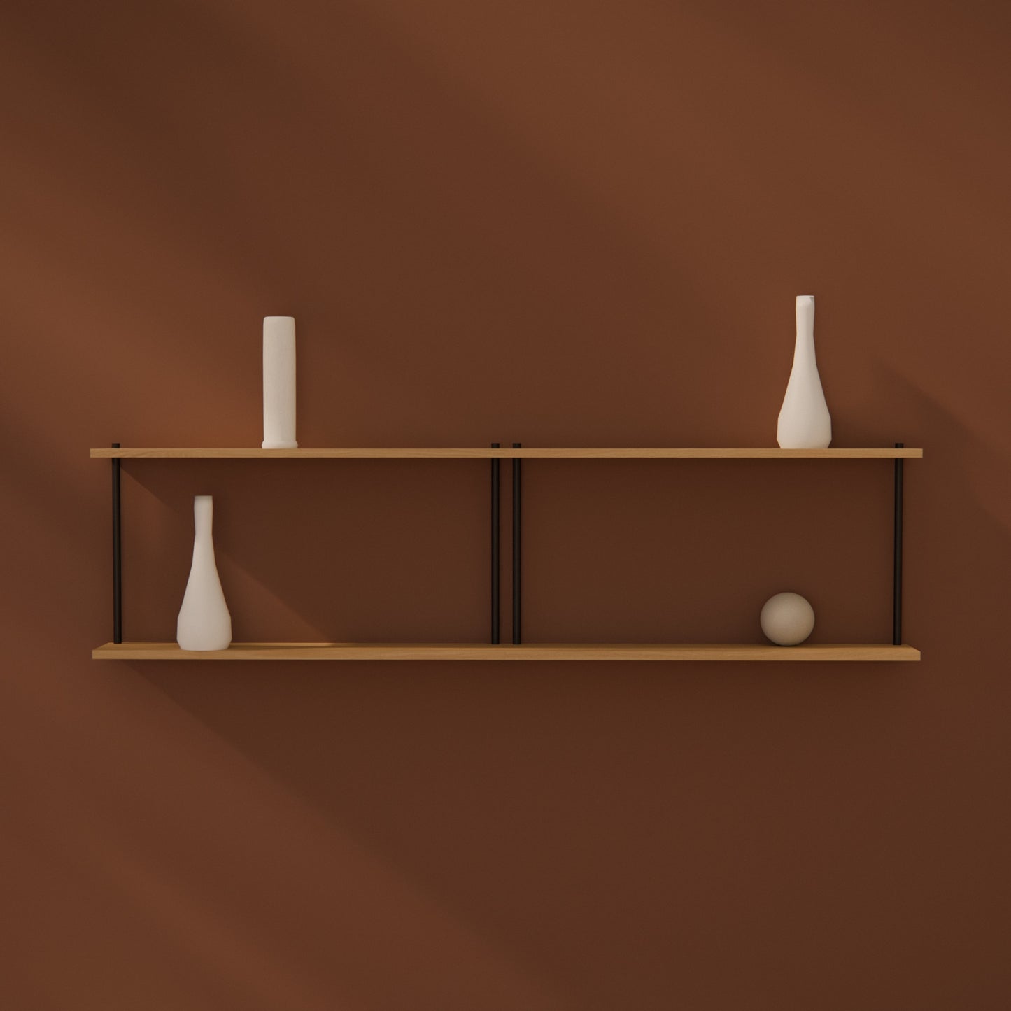 oak-wall-shelf-150x40cm -- Raumansicht