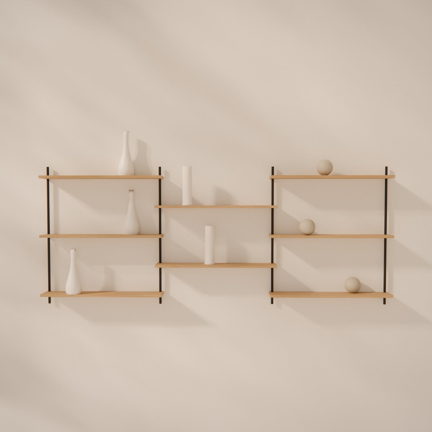oak-wall-shelf-217x87cm-shift -- Raumansicht
